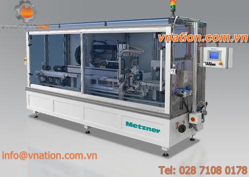 PLC-controlled cutting machine / plastic / profile / rotary blade