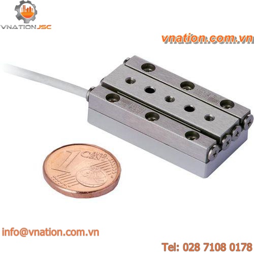 linear micropositioner / 1-axis / with integrated position sensor