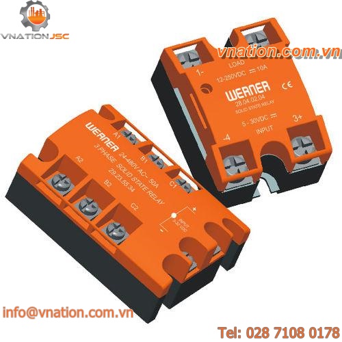 printed circuit board solid state relay / DIN rail / three-phase