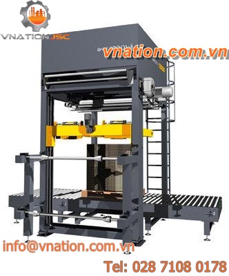 packaging machine with heat shrink film / pallet / automatic