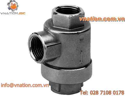 poppet valve / pneumatic / for compressed air / quick-release exhaust
