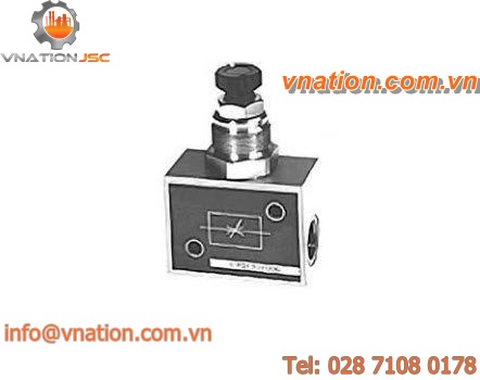 throttle check valve / aluminum