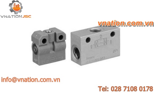 poppet valve / pneumatic / for compressed air