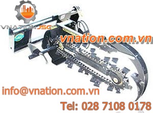 chain trencher / for loaders / for skid steer loaders