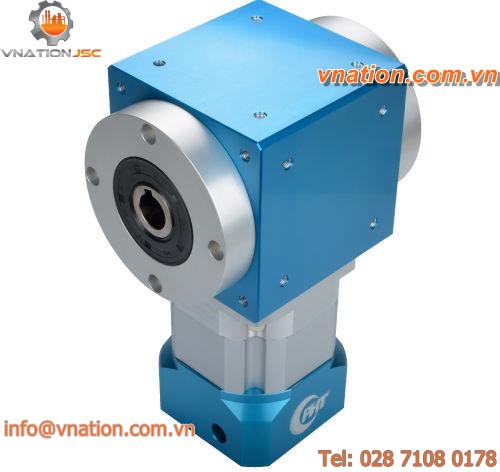 bevel gear reducer / aluminum / hollow-shaft / for servo motors