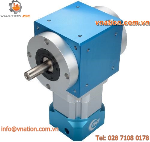 bevel gear reducer / orthogonal / aluminum / for servo motors