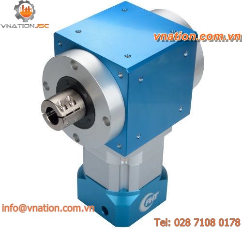 bevel gear reducer / aluminum / dual-shaft / for servo motors