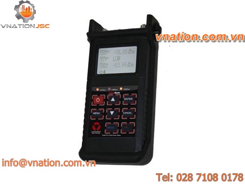 power measuring device / multiple-wavelength / fiber optic / portable