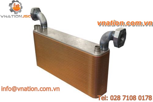 brazed plate heat exchanger / water/oil / for hydraulic applications