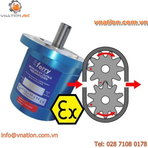 gear air motor / compact / ATEX