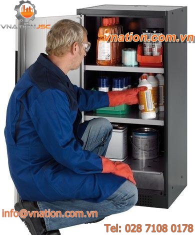 security cabinet / free-standing / with compartments / steel