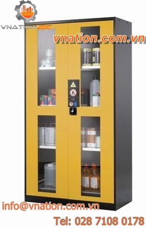 security cabinet / free-standing / double-door / steel