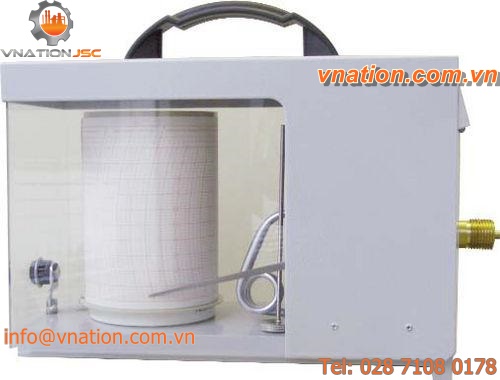 pressure chart recorder / revolving / for gas / for liquids