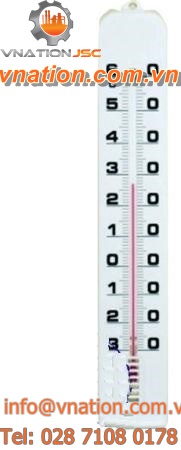 analog thermometer / liquid / surface-mount / pocket