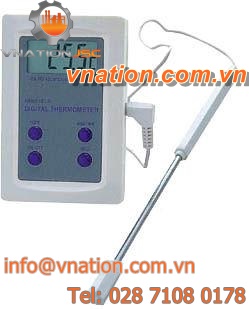 min/max thermometer / digital / probe / compact