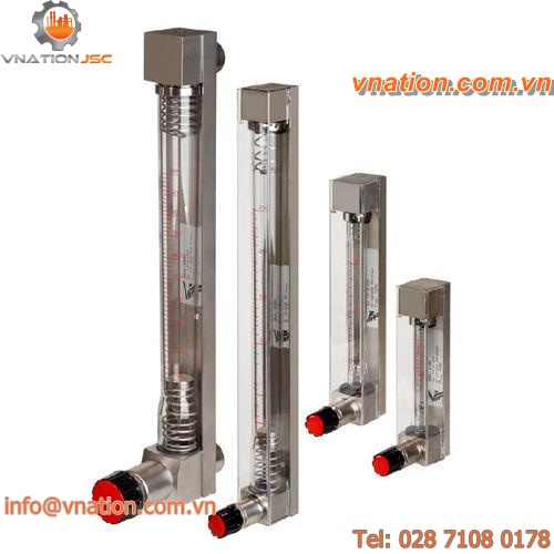 variable-area flow meter / glass tube / for liquids / for gas