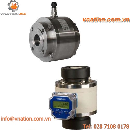 positive displacement flow meter / for high-viscosity liquids / in-line / stainless steel