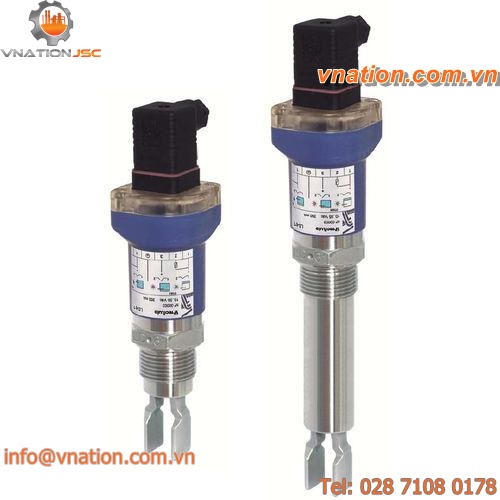tuning fork level switch / for liquids / for solids / stainless steel