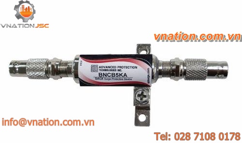 type 1 surge arrester / in-line / for radiofrequency applications / for telecom networks