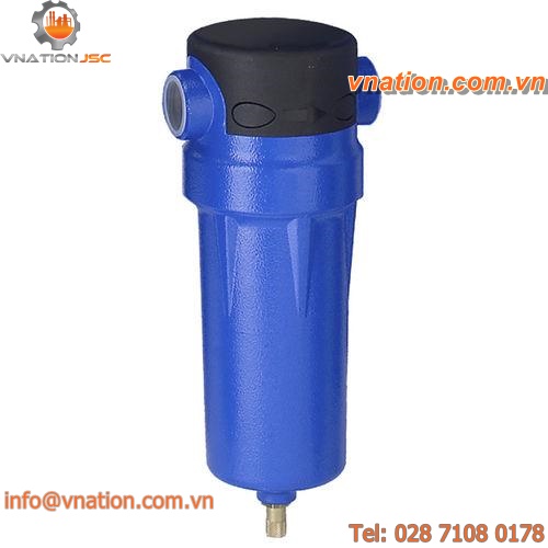 compressed air separator / cyclone / condensate / for heavy-duty applications