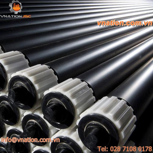 handling conveyor roller / slip-on / oil-resistant / high-performance