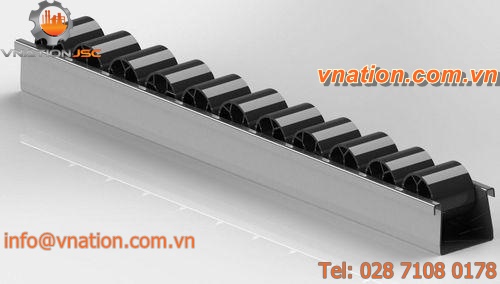 slip-on conveyor roller / plastic