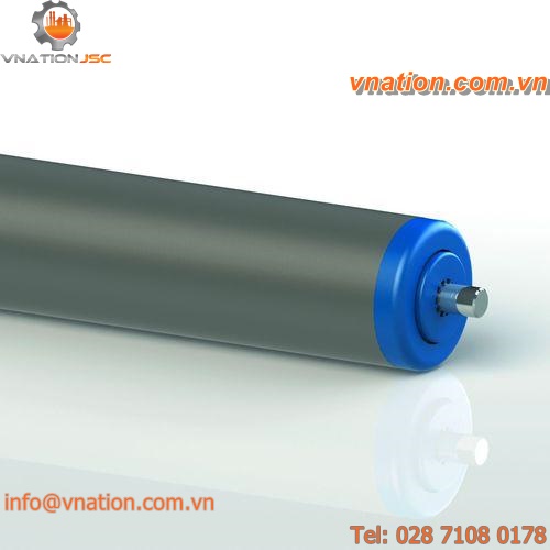 slip-on conveyor roller / steel / for curved conveyors / conical