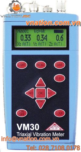 triaxial vibration meter / human