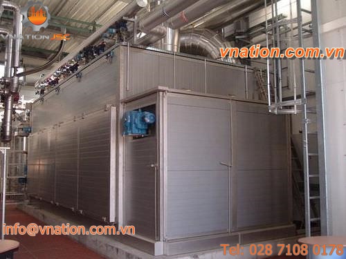 fluidized bed dryer / for bulk materials / stainless steel / compact