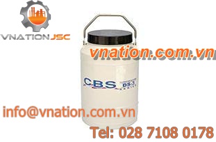 liquid nitrogen storage tank / transport / aluminum / vertical
