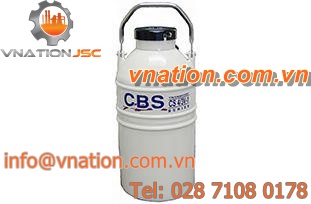 transport tank / liquid nitrogen storage / metal / vertical