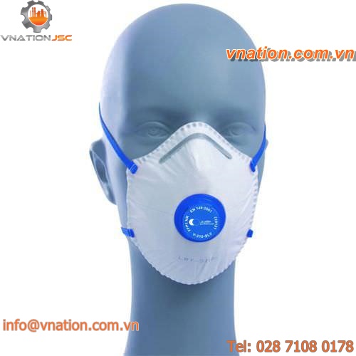 filtering mask / cup-shaped / particulate / with exhalation valve