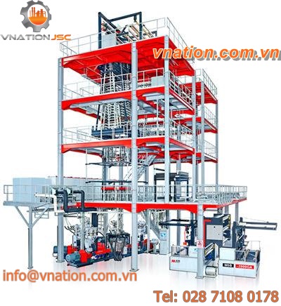 blown film coextrusion line / 5 layers