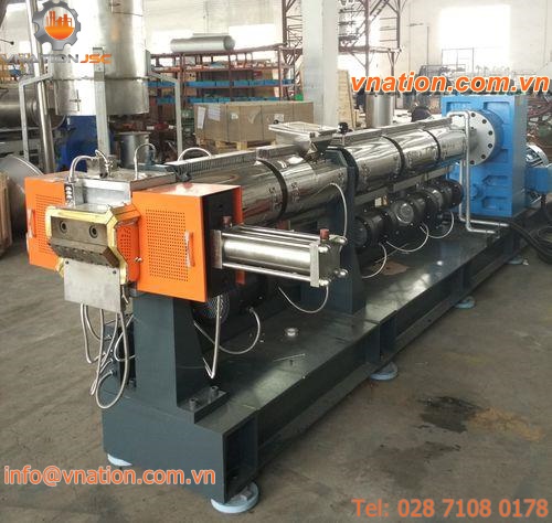 pelletizing extruder / single-screw / vented