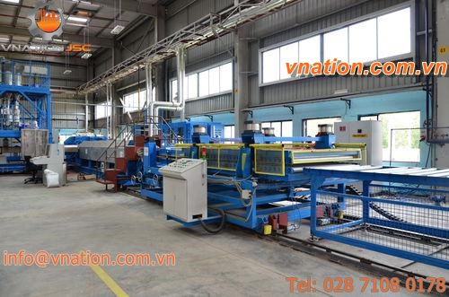 flat-film extrusion line / for EPS / for CO2 foam sheet