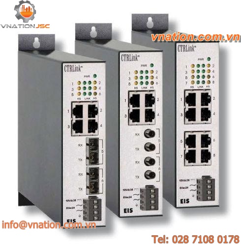 unmanaged network switch / industrial / 8 ports