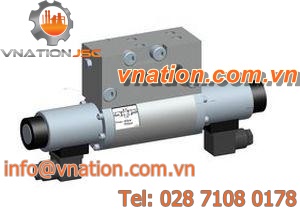 spool pneumatic directional control valve / 4/3-way / modular