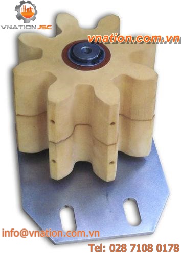 straight-toothed sprocket wheel / hub / non-metallic