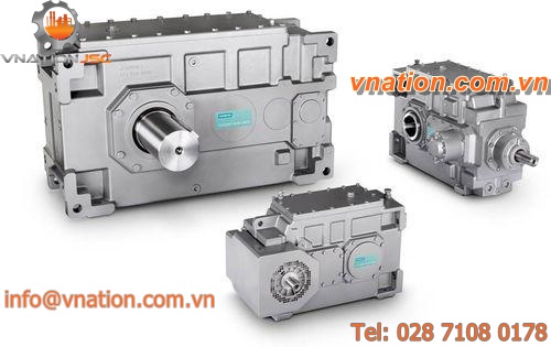 bevel gear reducer / helical / parallel shaft / industrial