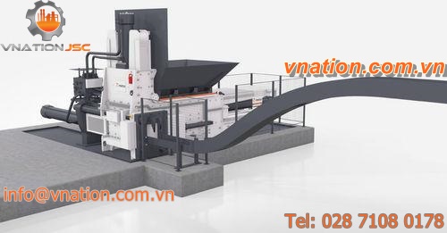 horizontal baling press / top-loading / channel / compact