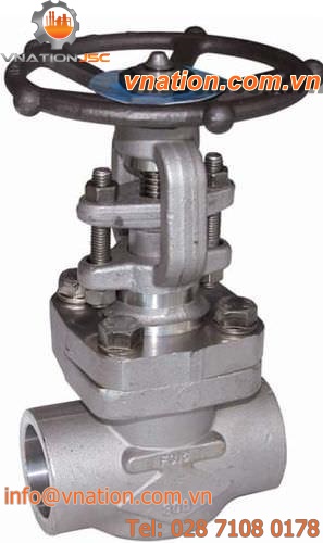 gate valve / handwheel / for steam / weld
