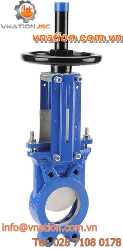 knife gate valve / handwheel / flange / cast iron