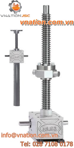 worm screw jack / cubic / rotating screw