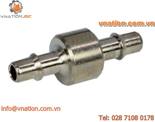 splined fitting / straight / brass