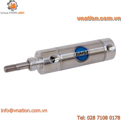 pneumatic cylinder / double-acting / with adjustable cushions