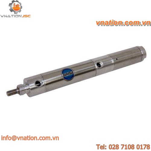 pneumatic cylinder / magnetic piston / double-acting / standard