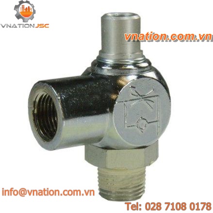 needle valve / flow-control / for exhaust gas
