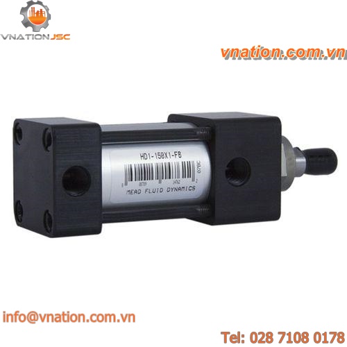 pneumatic cylinder / double-acting / heavy-duty / tie-rod