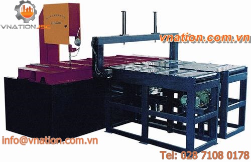 band saw / with cooling system / variable-speed / with automatic feeder