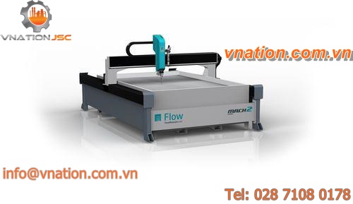 CNC cutting machine / steel / abrasive water-jet / precision